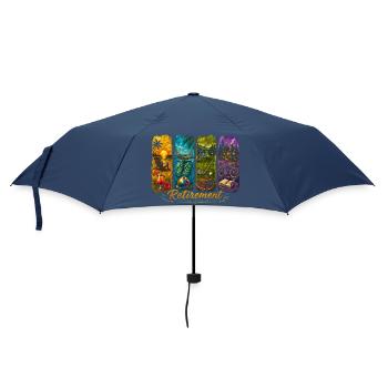 Retraite drôle - Parapluie standard - marine - Devant