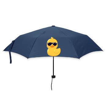 Sonnenbrillen-Ente für den Sommer - Regenschirm (klein) - Navy - Vorne