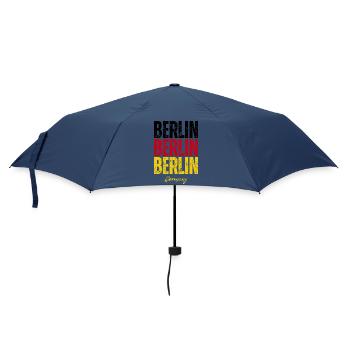 Berlin, Allemagne, mémoire de Berlin - Parapluie standard - marine - Devant