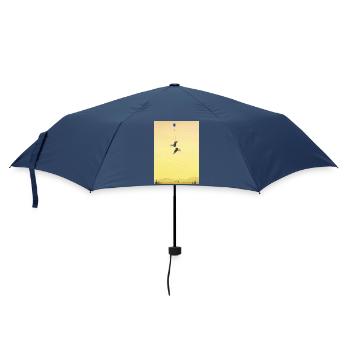 Schwimmende Mäuse-Abenteuer - Regenschirm (klein) - Navy - Vorne