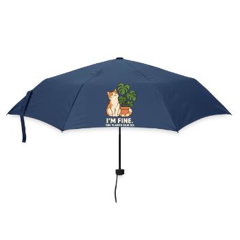 Die Pflanzen sagen es - Regenschirm (klein) - Navy - Vorne