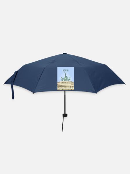 Berlin, Deutschland - Regenschirm (klein) - Navy