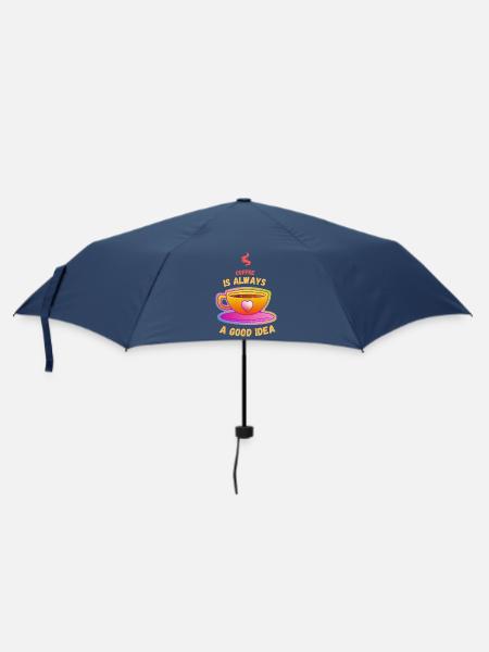 Coffee Is Always A Good Idea - Umbrella (small) - navy