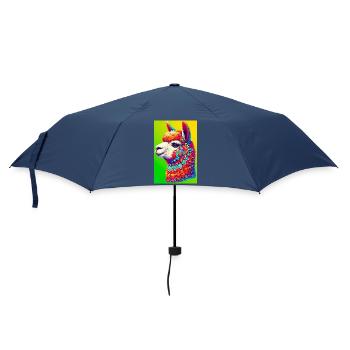 Alpaka - Regenschirm (klein) - Navy - Vorne