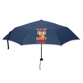 Hobby Horsing Duo Pop Art - Regenschirm (klein) - Navy - Vorne