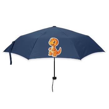 Dinosaurier - Regenschirm (klein) - Navy - Vorne