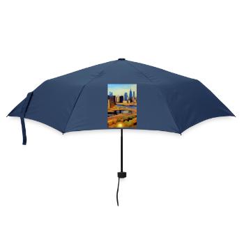New York City Skyline - Umbrella (small) - navy - Front