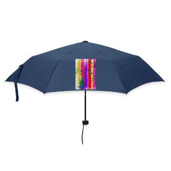 Splashes of paint and lines - Umbrella (small) - navy - Front