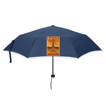 Eiffel Tower Art Deodorant Travel Poster - Umbrella (small) - navy - Front