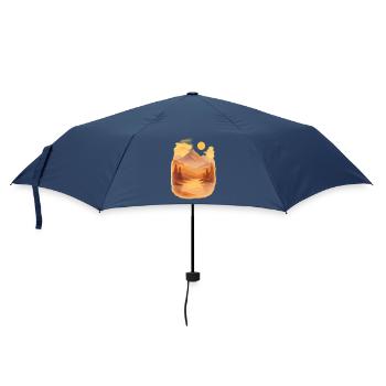 Mountain glow - Umbrella (small) - navy - Front