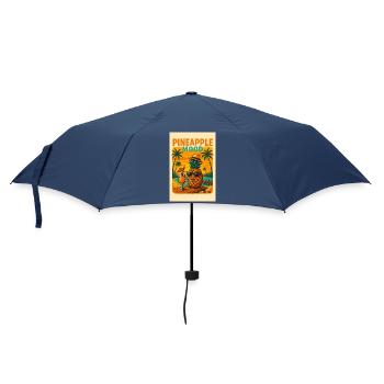 Pineapple Mood (Retro Vibes Edition) - Regenschirm (klein) - Navy - Vorne