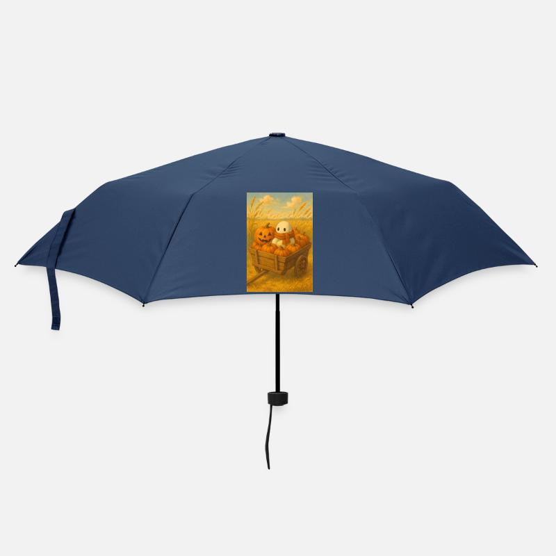 Herbst Geist Thanksgiving - Regenschirm (klein) - Navy
