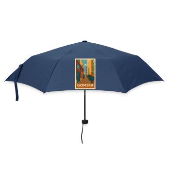 Gomera Island Street Poster - Umbrella (small) - navy - Front
