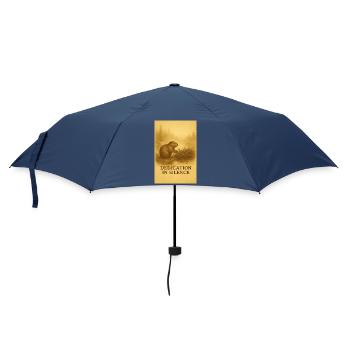 La dédicace du castor en silence - Parapluie standard - marine - Devant