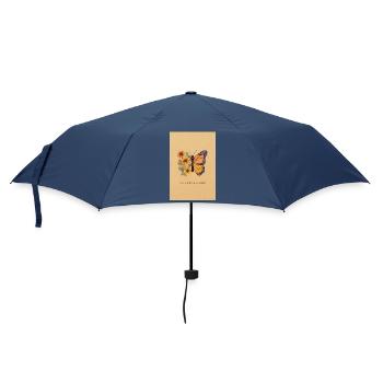 Papillon et tournesols – Nature Art - Parapluie standard - marine - Devant