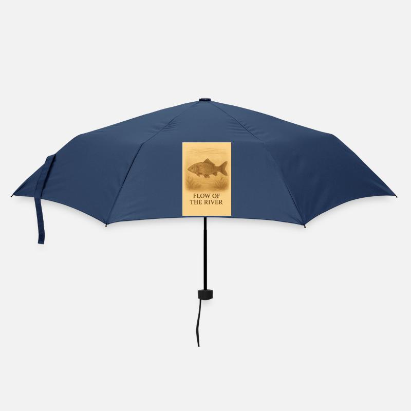 Ruisseau de la rivière Vis - Parapluie standard - marine