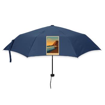 Valle Gran Rey auf La Gomera - Regenschirm (klein) - Navy - Vorne