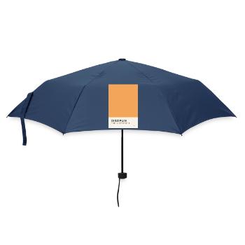 Disziplin entsteht durch Wiederholung Poster - Regenschirm (klein) - Navy - Vorne
