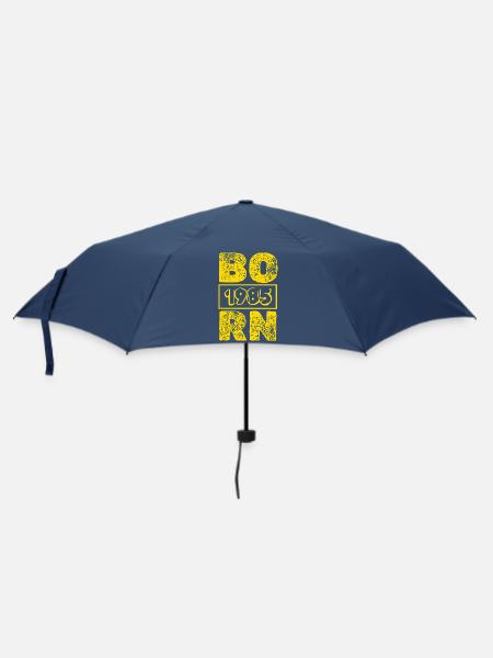 Geboren 1985 - Regenschirm (klein) - Navy