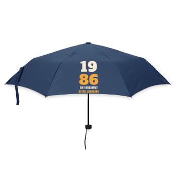 1986 Ein verdammt guter Jahrgang 40. Geburtstag - Regenschirm (klein) - Navy - Vorne