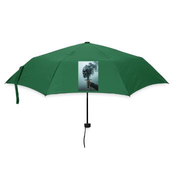 Shadow Skull with Smoky Sword - Umbrella (small) - bottlegreen - Front