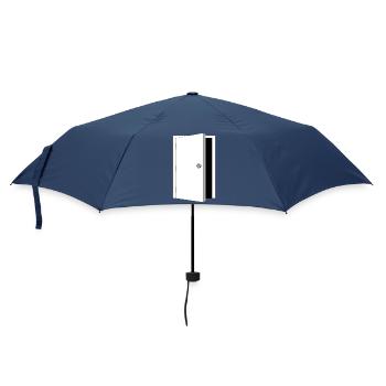door - Tresortüre schwarz-weiss - Regenschirm (klein) - Navy - Vorne