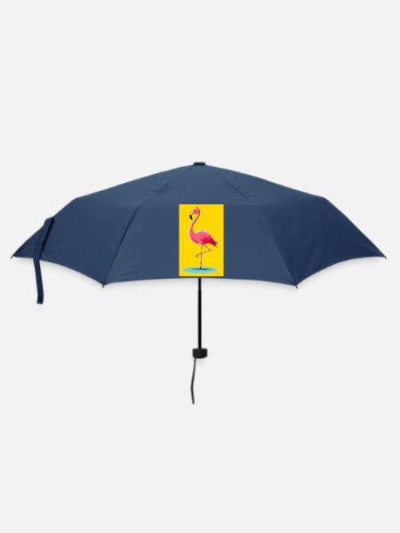 Flamingo - Regenschirm (klein) - Navy