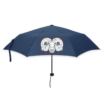 Widder-Farbe - Regenschirm (klein) - Navy - Vorne