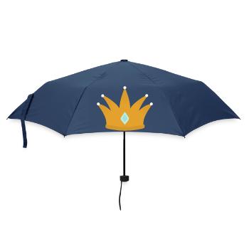 Couronne élégante avec accent de bijoux - Parapluie standard - marine - Devant