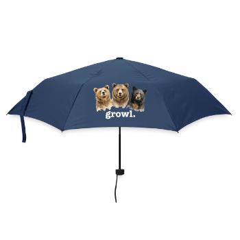 Bears Growl Funny Bear Lover Growl - Umbrella (small) - navy - Front