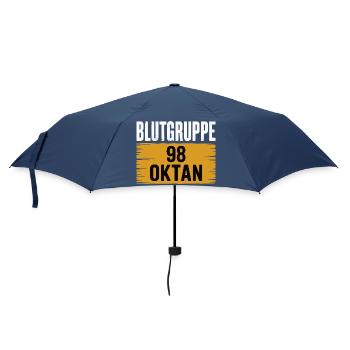 Blutgruppe 98 Oktan - Benzin Design - Regenschirm (klein) - Navy - Vorne