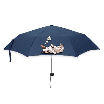 Miniatur Bullterrier Bully Bullterrierbesitzer - Regenschirm (klein) - Navy - Vorne