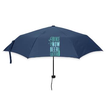 vélo maintenant bière plus tard - Mountainbike - Parapluie standard - marine - Devant