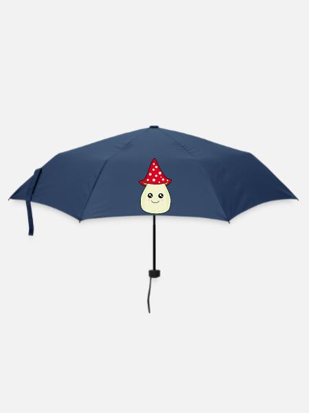 Kawaii Pilz Kawaii Chibi Kawaii Manga - Regenschirm (klein) - Navy