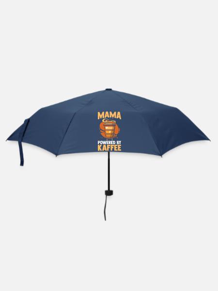 Kaffee Kaffeeliebhaber Mutter Mama - Regenschirm (klein) - Navy