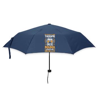Bier Bierliebhaberin Mutter Mama - Regenschirm (klein) - Navy - Vorne