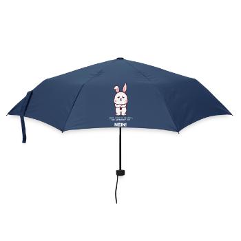 Le lapin dit non ! - Parapluie standard - marine - Devant