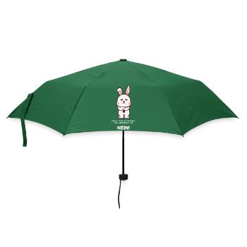 Le lapin dit non ! - Parapluie standard - vert bouteille - Devant