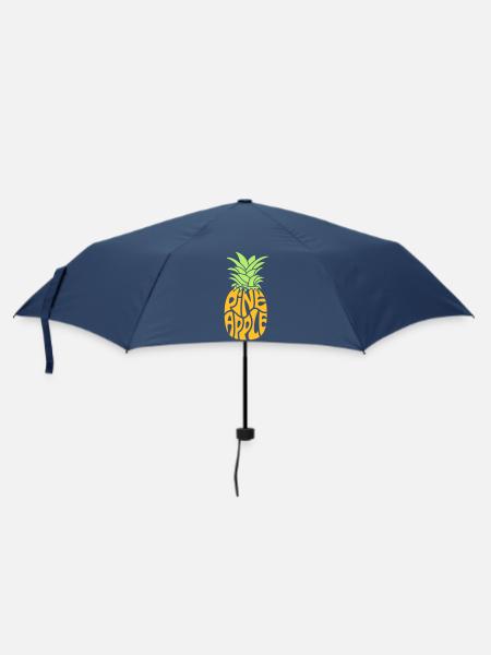 Ananas - Regenschirm (klein) - Navy