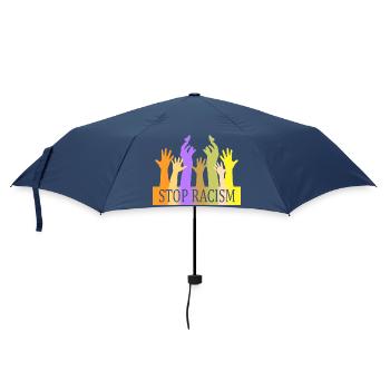 Stop Racism - Umbrella (small) - navy - Front