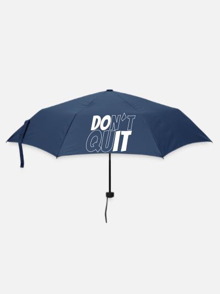 don't quit vs do it - Umbrella (small) - navy