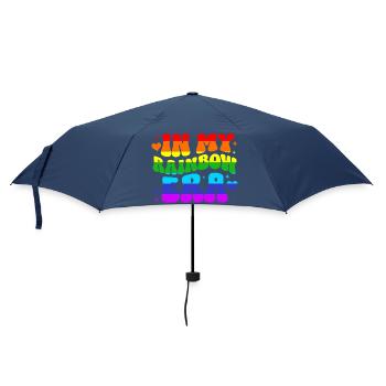 Pride Geschenk LGBTQ Regenbogen Vielfalt - Regenschirm (klein) - Navy - Vorne