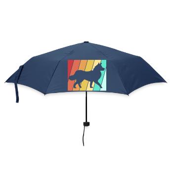 Border Collie - Umbrella (small) - navy - Front