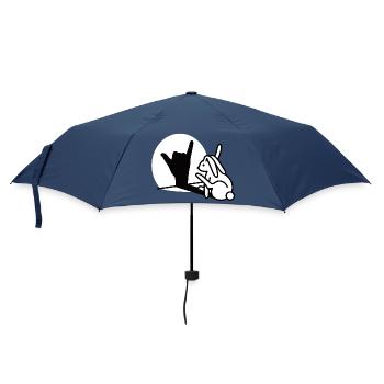L'ombre de la main de lapin vous appelle! téléphone portable - Parapluie standard - marine - Devant