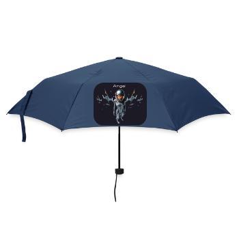 jet fighter angel - Umbrella (small) - navy - Front