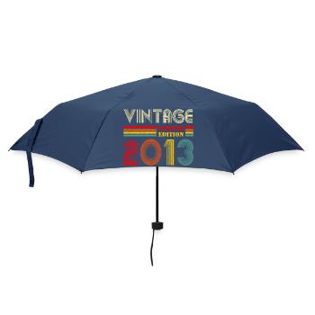 13e anniversaire de cadeaux de 13 ans Vintage 2013 - Parapluie standard - marine - Devant