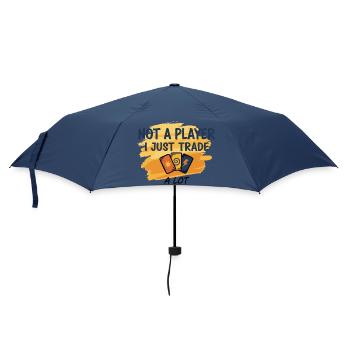 Je ne suis pas un joueur, j’échange juste beaucoup de cartes à collectionner - Parapluie standard - marine - Devant