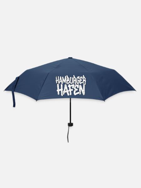 Hamburger Hafen Graffiti - Regenschirm (klein) - Navy