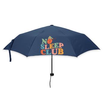 No Sleep Club Eltern-Edition - Regenschirm (klein) - Navy - Vorne