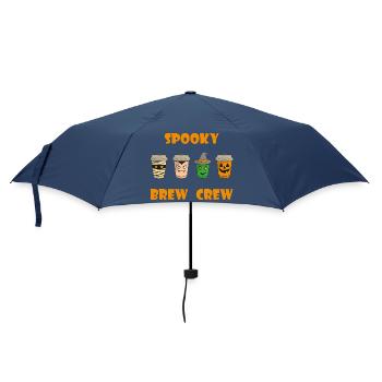 Halloween gruselige Kaffeebecher - Regenschirm (klein) - Navy - Vorne